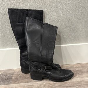 Clarks Black Leather Women's Boots